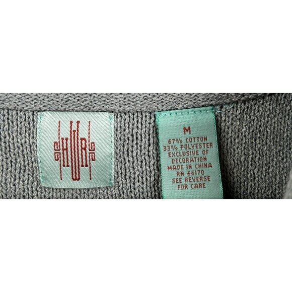 Anthropologie Hi-Line Embellished Knit Cardigan Jacket Medium Sage Green Beaded - Picture 4 of 10